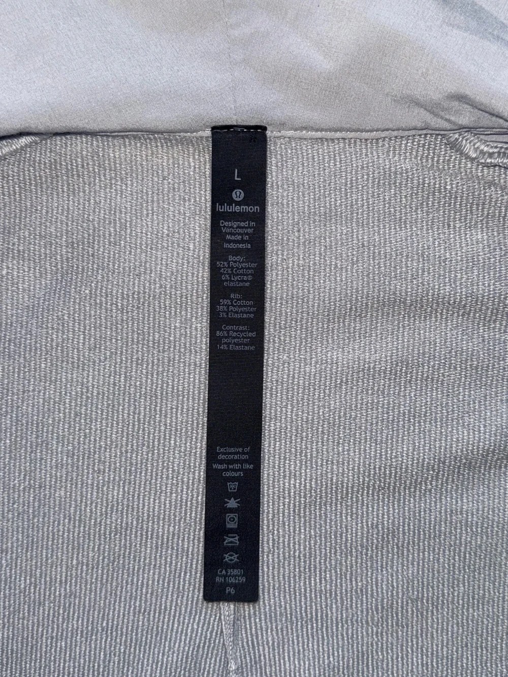 Lululemon Men’s City Sweat Zip Hoodie In Heathered Ultra Light Grey Size L